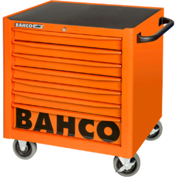 755 mm x 501 mm x 760 mm Niedriger 26 Zoll-Werkstattwagen mit sieben Schubladen