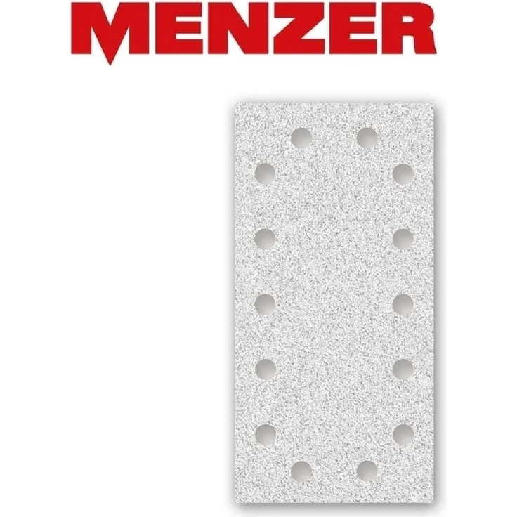 50 MENZER Klett-Schleifbögen f. Schwingschleifer, 230 x 115 mm - 14-Loch - K80 - Korund mit Stearat