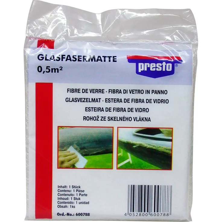Presto presto Glasfasermatte 0,5 qm 600788 Glasfaserspachtel