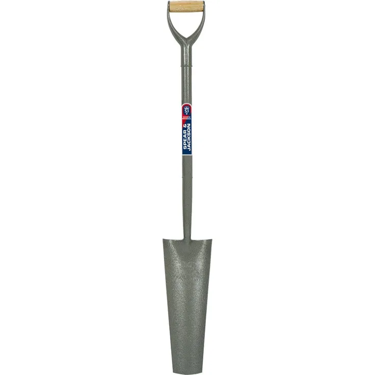 Spear & Jackson Schaufeln und Spaten Röhrenförmige Drainage, Stahl, grau