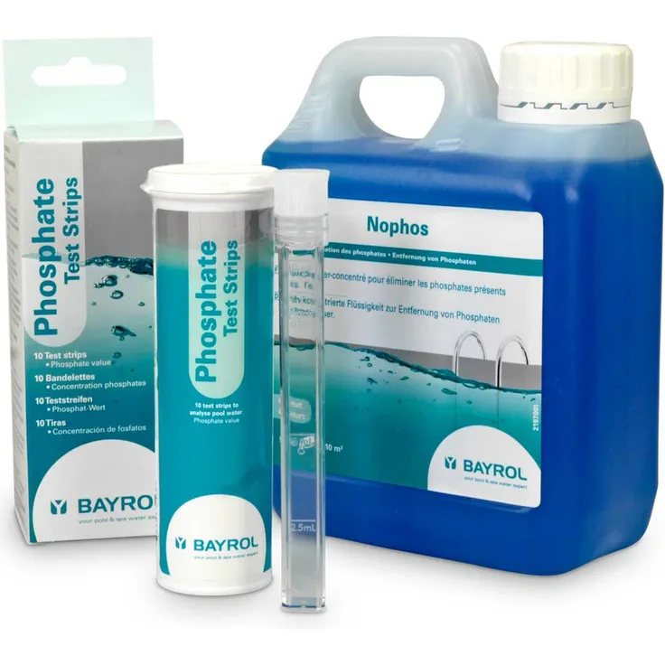 Bayrol Nophos 1,0 l + Phosphat Teststreifen