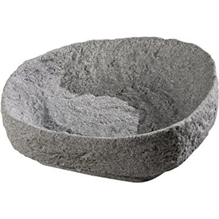 GreenLife Pflanzschale für Dekor-Regenspeicher Hinkelstein, granitgrau, 47 x 47 x 16 cm, G0000428 Bewässerungszubehör