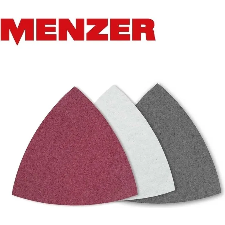 10 Schleifvliese f. Deltaschleifer, 93 mm - grob - Normalkorund - Menzer
