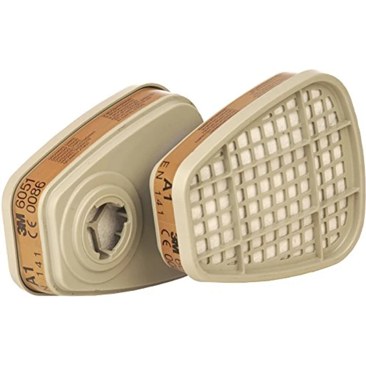 3M 6051 Kombinationsfilter, A1, gegen organische Gase und Dämpfe 2-er Pack – Bild 1