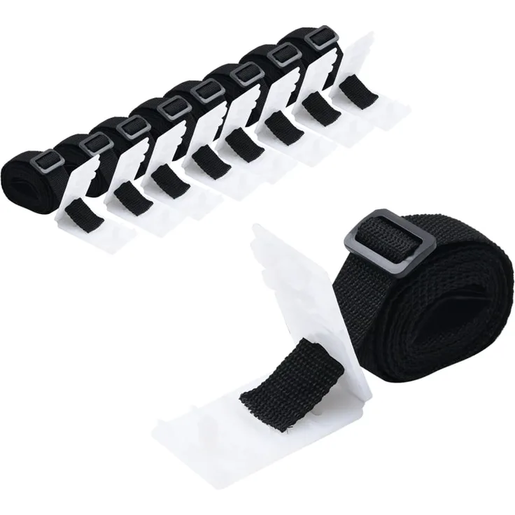 vidaXL Universal-Befestigungsbänder für Pool-Aufroller 8 Stk. 1,8 m