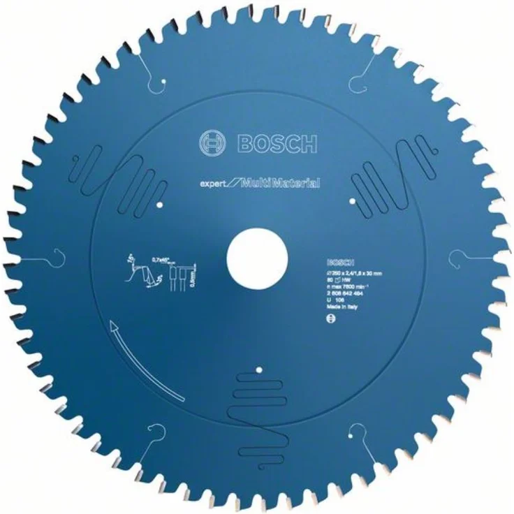 Bosch Professional Kreissägeblatt Expert for Multi Material (305 x 30 x 2,4 mm, 96 Zähne, Zubehör Kreissäge) – Bild 1