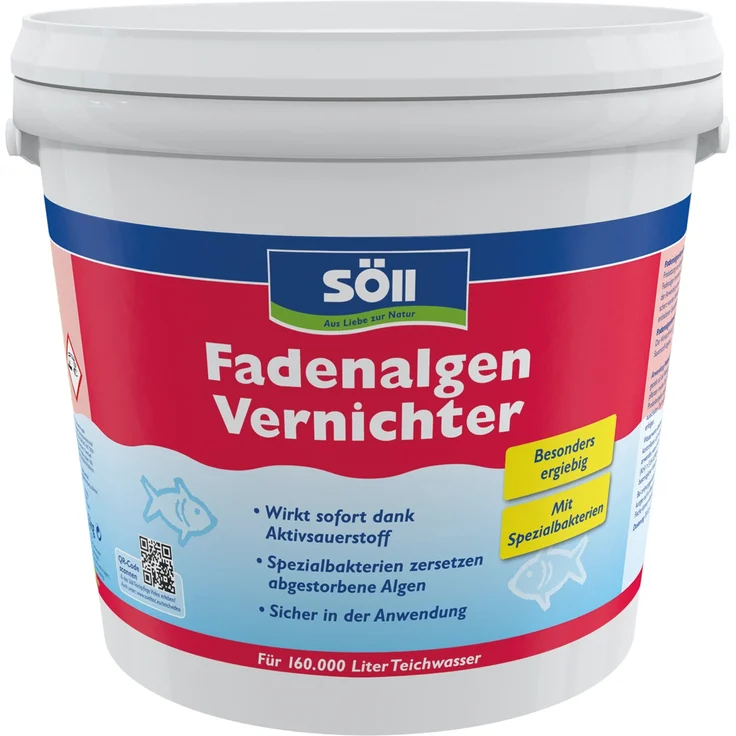 Söll Algenentferner 5 Kg FadenalgenVernichter für 160 Qbm Teichwasser