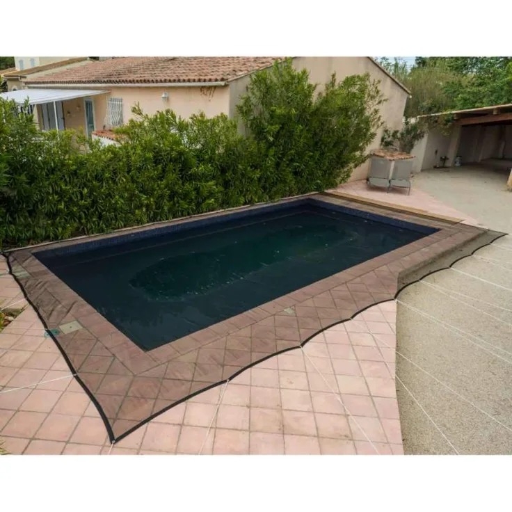 Werkapro Schutznetz für Pool, 100 g/m², 8 x 14 m, Schwarz