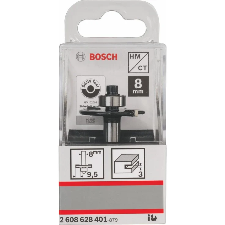 Bosch Professional Zubehör 2 608 628 401 Scheibennutfräser 8 mm, D1 32 mm, L 3 mm, G 51 mm – Bild 3