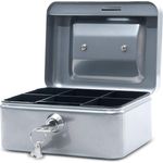 Maul Geldkassette 1, Silber, Münzgeldeinsatz Herausnehmbar, 153 x 81 x 125 mm, 5610195, 1 Stück