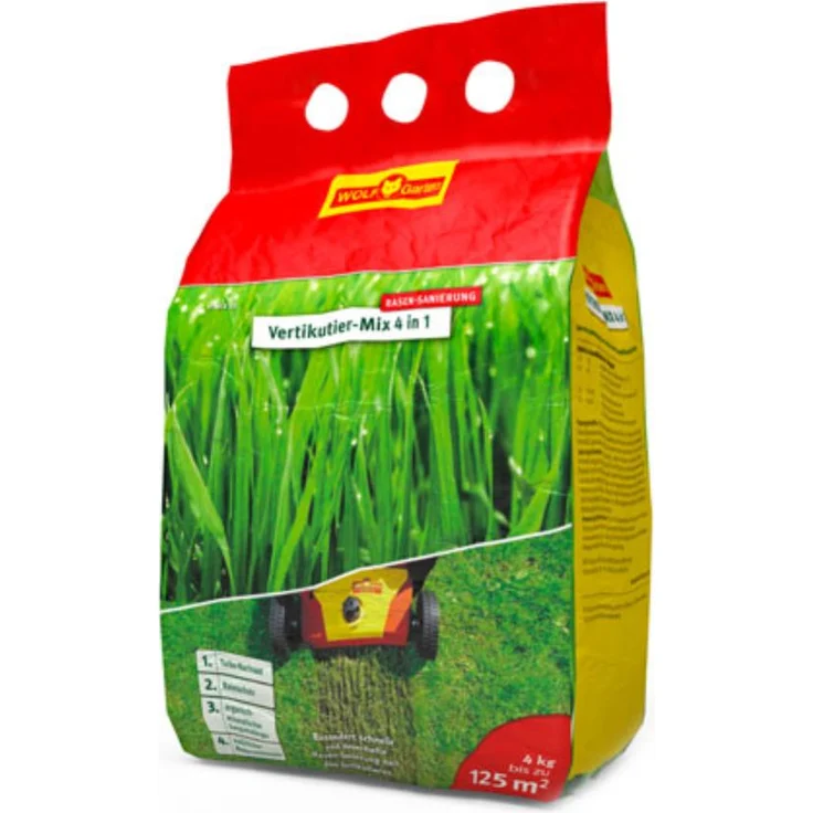 WOLF-Garten Vertikutierer Mix 4in1 V-MIX 125, 4 kg, für 125m²