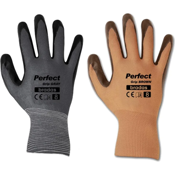 Arbeitshandschuhe mit Latexbeschichtung 9 braun