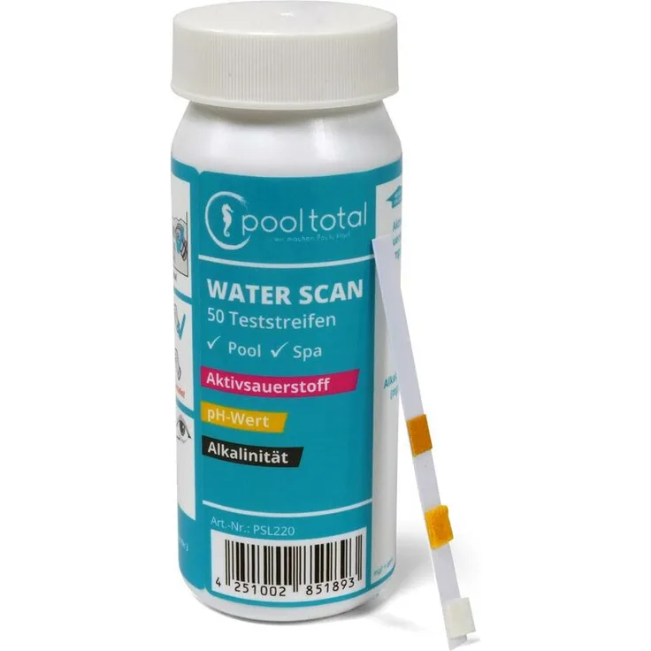 POOL TOTAL Water SCAN Teststreifen Aktivsauerstoff, pH + Alk.