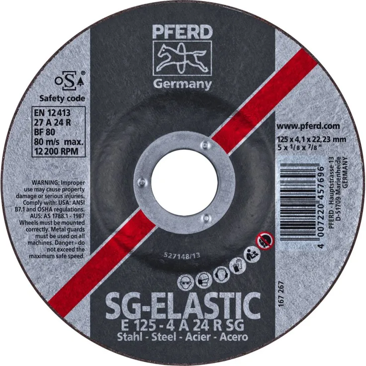 Pferd 62212426 Schruppscheiben E 125-4 A 24 R SG