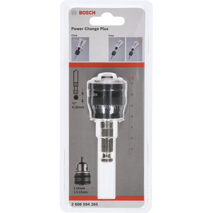 Bosch Professional Power Change Plus Adapter (Aufnahme 7-16? Sechskant, Ø 11 mm, Zubehör Lochsäge) – Bild 1