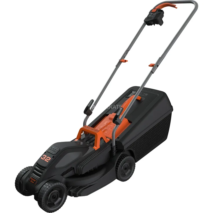BLACK+DECKER Rasenmäher BEMW351, 32cm, schwarz-orange, 1.000 Watt
