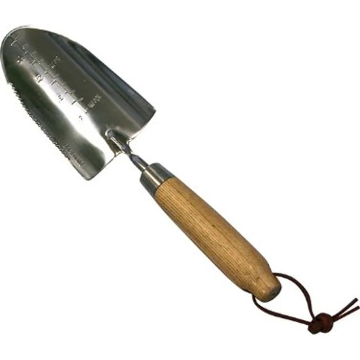 Xclou Garden Blumenkelle Edelstahl Eschengriff, Mehrfarbig, 32,5x8,3x4 cm