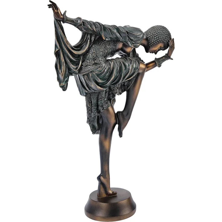 Design Toscano Der Schlangentänzer, Art Deco, Figur