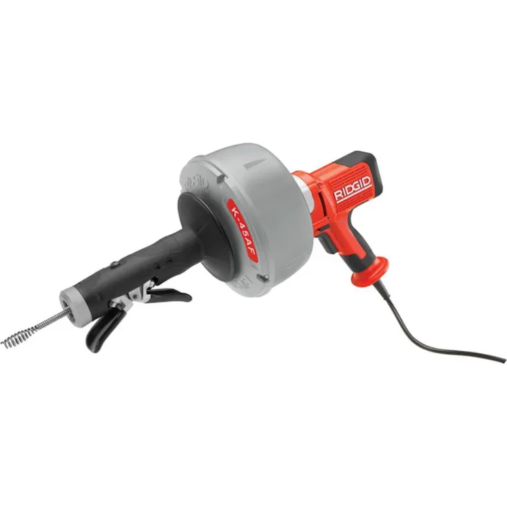 Ridgid Rohrreinigungsmaschine K45AF-5 / 8 + 10mm Spirale inkl. Koffer