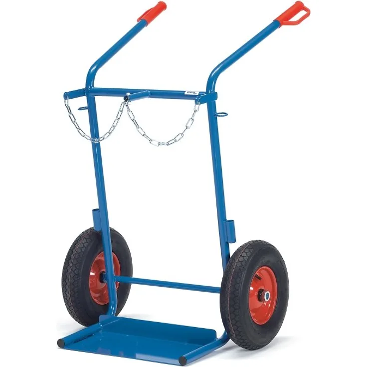 Fetra Transportgeräte mcegc1011 Sackkarre für 2 Flaschen Gas-A1, 830 mm Breite x 1300 mm Höhe