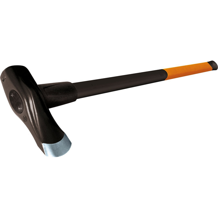 Fiskars Spalthammer (geschmiedet), 2 in 1: Axt und Hammer, Gewicht: 3,68 kg, Gehärtete Stahl-Klinge-Glasfaserverstärkter Kunststoff-Griff, Schwarz-Orange, X37, 1001704 – Bild 1
