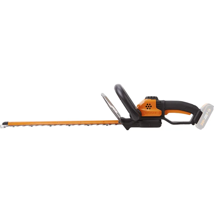 Worx WG261E.9 Akku-Heckenschere 20V Profi Hecken- und Strauchschere mit 44 cm Schwertlänge Ideal für hohe Hecken Wird ohne Akku & Ladegerät geliefert