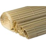 Windhager Sichtschutzmatte Kunststoff in Bambusoptik, Sand-beige, 3 x 0,9 m, 06784