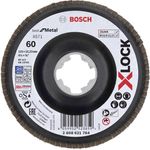 Bosch Accessories 2608621764 X-LOCK Fächerschleifscheibe, gewinkelte Ausführung Durchmesser 115mm 1St.