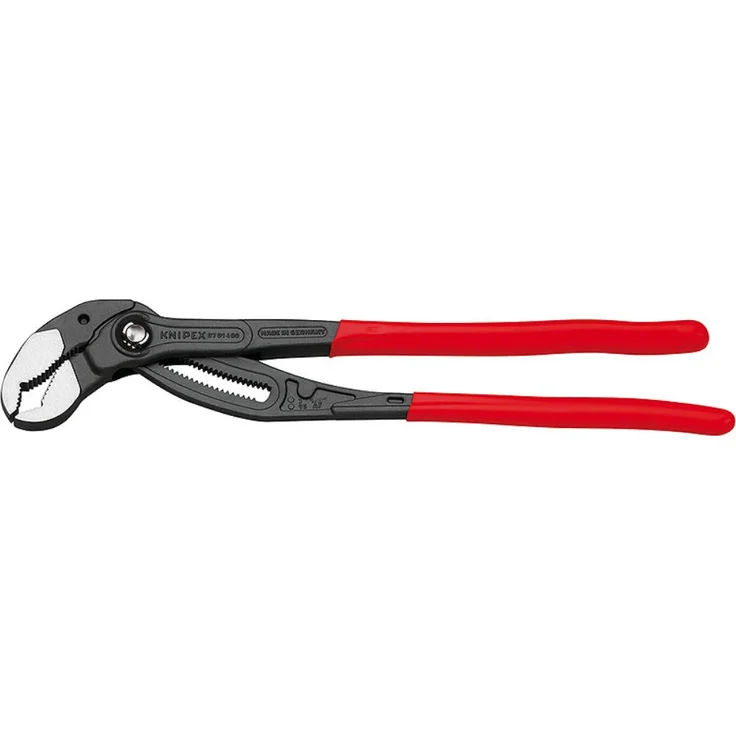 KNIPEX 87 01 400 SB Cobra XL Rohr- und Wasserpumpenzange mit Kunststoff überzogen grau atramentiert 400 mm – Bild 1