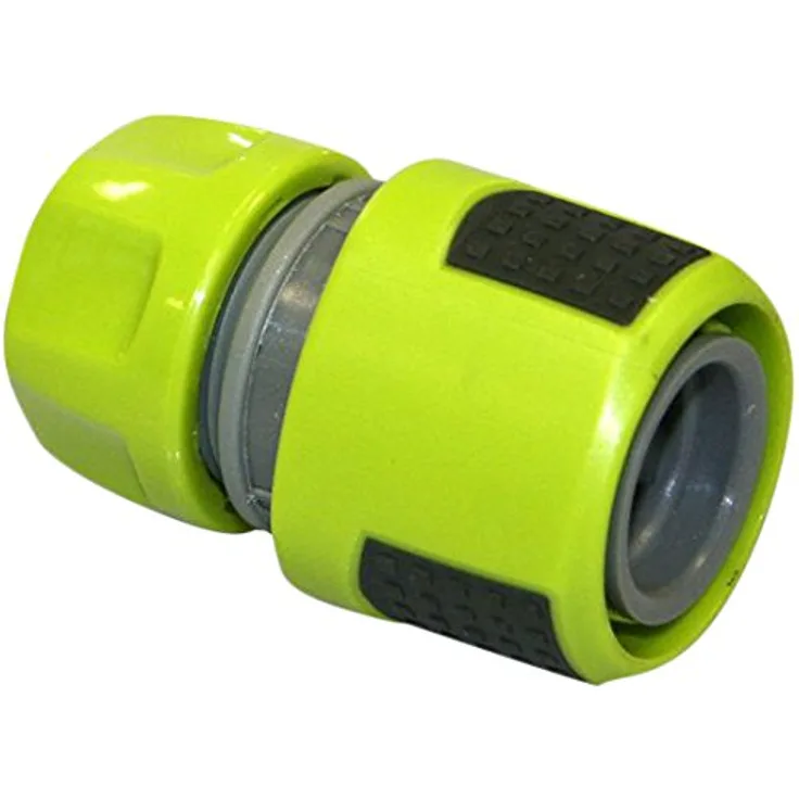 Xclou Aquastop für Gartenschlauch-Anschluss 13 mm - Wasserstop-Adapter für Gerätewechsel, Ventile und Verbindungen, Grün, 6.3 x 0,13 x 3.9 cm Bewässerungszubehör