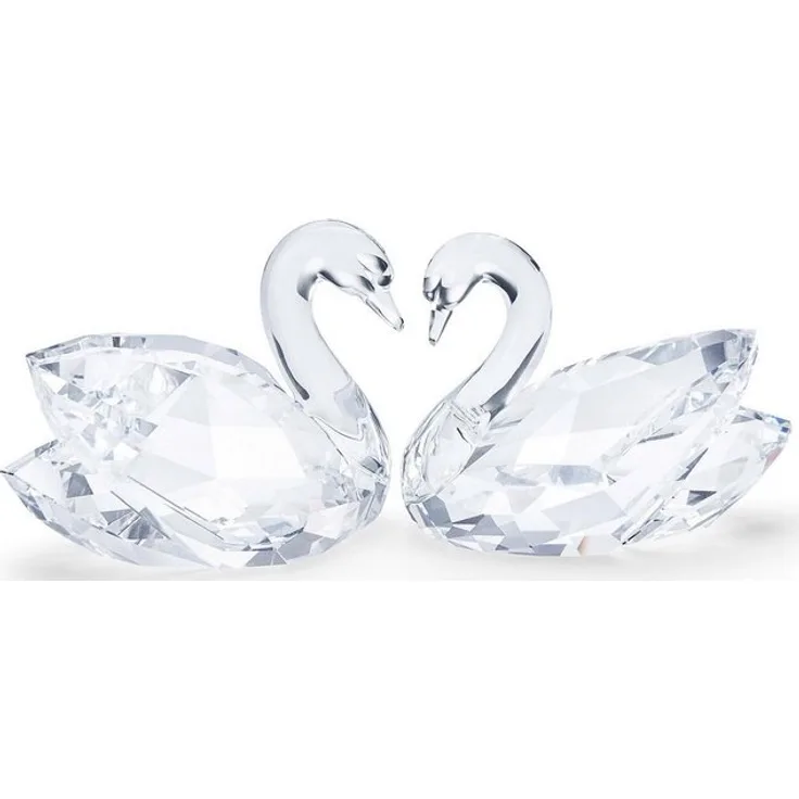 Swarovski Dekofigur »Schwanenpaar, 5493713« (Set, 2 Stück), Swarovski Kristall