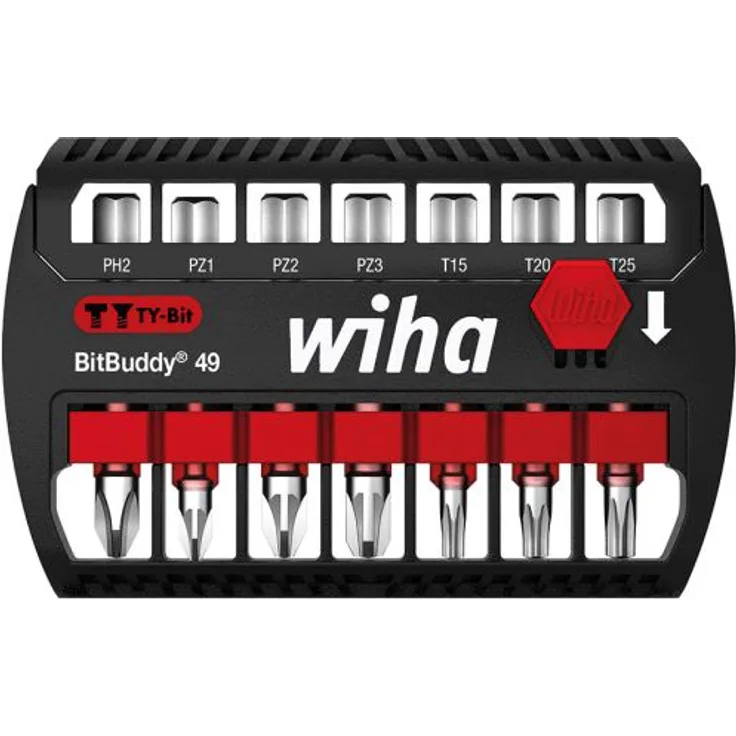 Wiha BitBuddy TY-Bits. 49 mm. 1/4 . 7-teilig.PH.PZ.TX