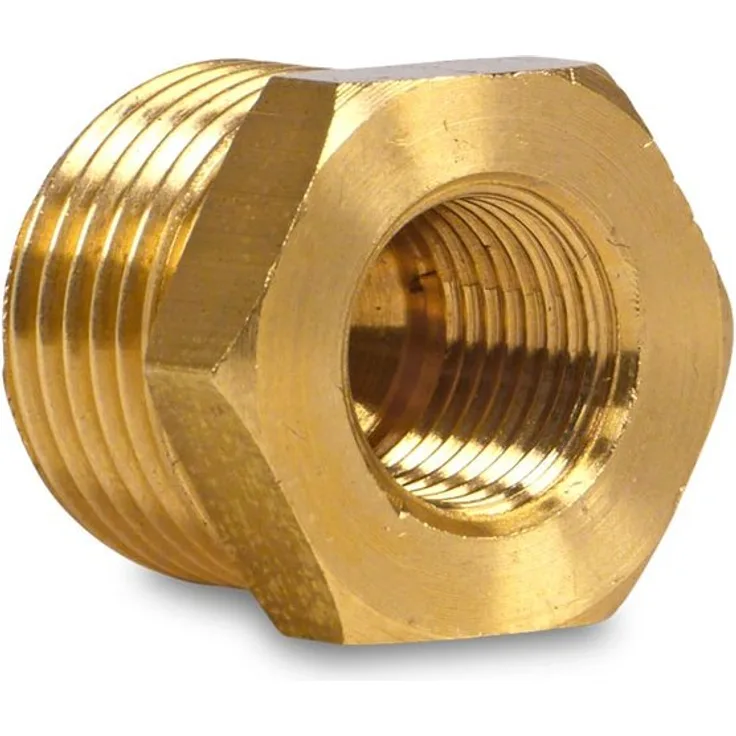 mega Manometerreduktion Messing 1/4 x 1/8 AG x IG