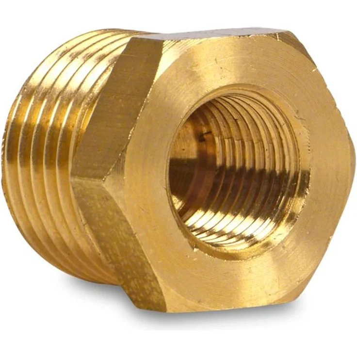 mega Manometerreduktion Messing 1/4 x 1/8 AG x IG