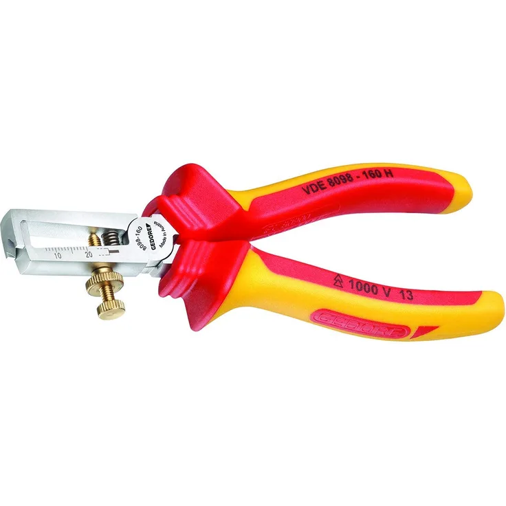GEDORE SB 8098-160 H VDE-Abisolierzange m.Hüllenisolierung, Blau