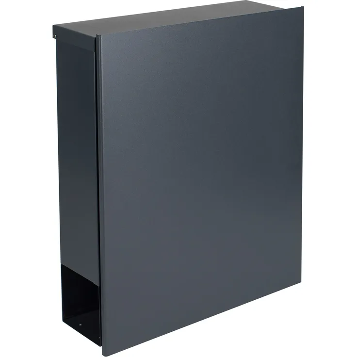 MOCAVI Box 111 Design-Briefkasten mit Zeitungsfach anthrazit-grau (RAL 7016) Wandbriefkasten