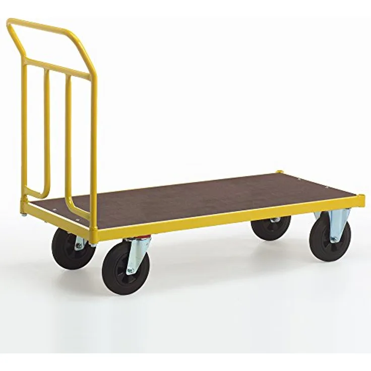 Ravendo 08502120 Magazinwagen mit einer Stirnwand, 400 kg, Gelb RAL 1004