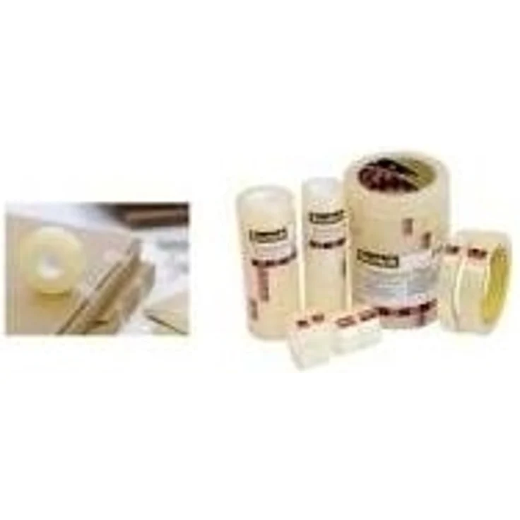 Scotch 5501933 Klebeband 550 (Polypropylenfolie, 19 mm x 33 m) 8 Rollen transparent - Preisvergleich – Bild 1