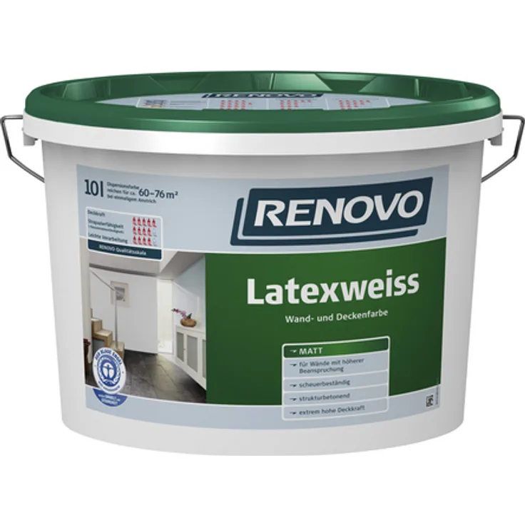 Renovo - Latexfarbe, matt - weiß 4006559061543