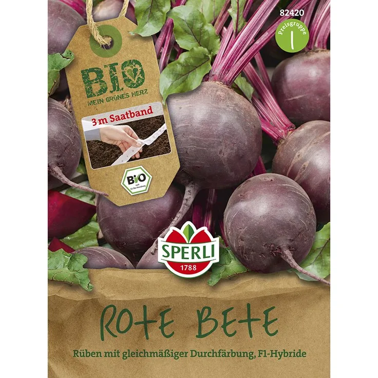Wolf Garten BIO Rote Beete Boro F1 3 m Saatband