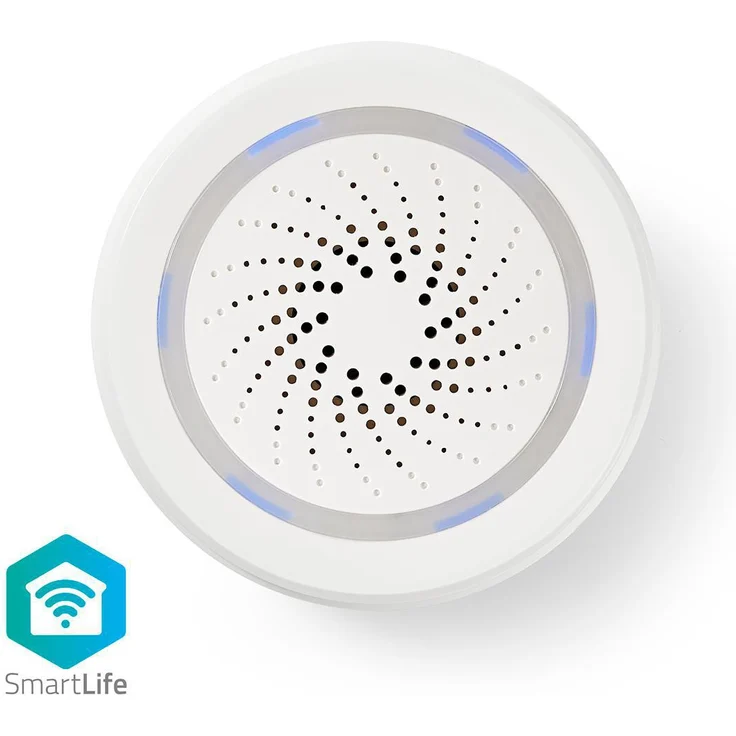 Nedis WIFISI10CWT Kabellose Smart Sirene | Alarm oder akustisches Warnsignal | 85 dB – Bild 1
