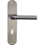 Alpertec Edelstahl Renovierungsgarnitur (I) BI-Color für Zimmertüren Drückergarnitur Türgriffe Türdrücker, 88021880 …