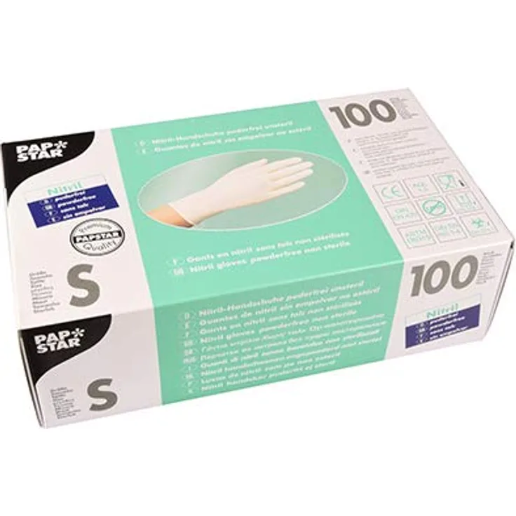 Handschuhe Nitril Puderfrei Größe S 100 Stück