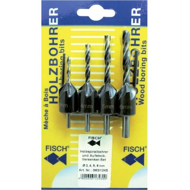 Fisch HolzSpiBo-/Versenker-Satz3-4-5-6mm auf Karte