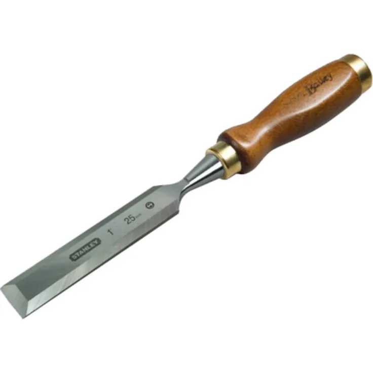 Stanley Bailey Stechbeitel (12 mm Eisenbreite, 132 mm Eisenlänge, Kunststoff-Kappe, nachschärfbar) 2-16-385