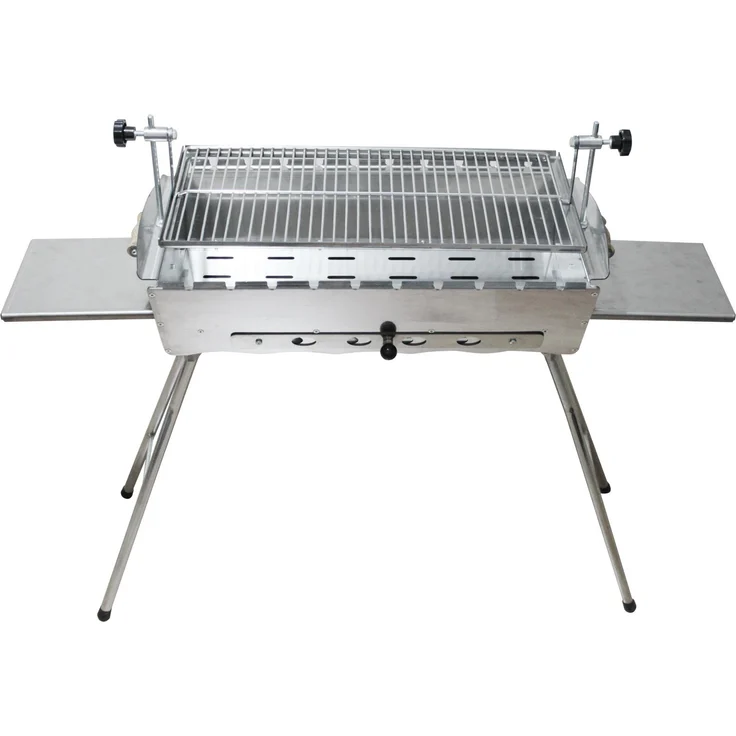 Mangal Edelstahl ideal 2 mm rostfrei Schaschlik Grill BBQ, Holzkohlegrill – Bild 1