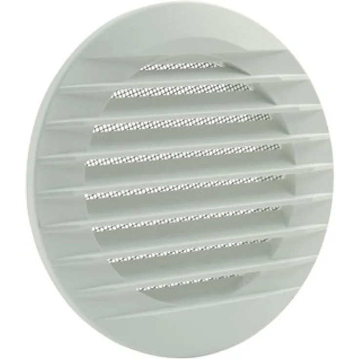 Marley Lüftungsgitter 160 x 125 mm rund, mit Fliegengitter, weiß