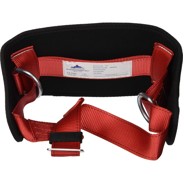 PORFP08BKR - Portwest Work Positioning Black - R - One Size EU - UK