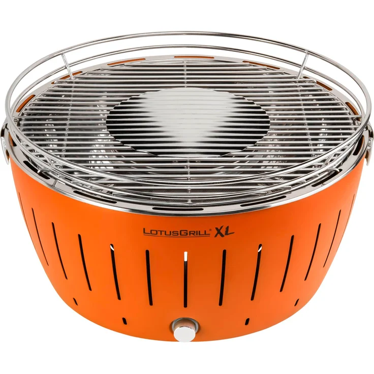 LotusGrill XL Holzkohlegrill Mandarinenorange G-OR-435P (40,5cm) mit USB Anschluss – Bild 3