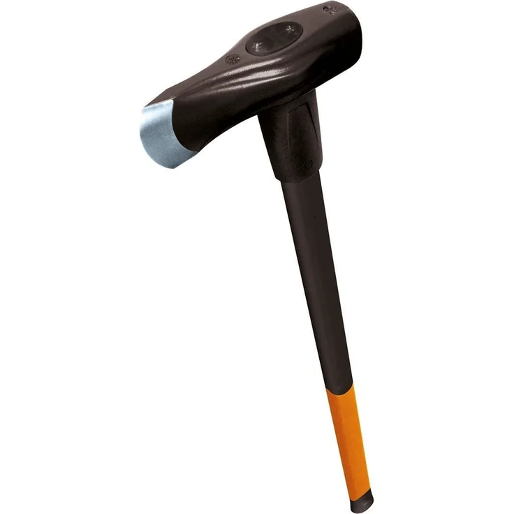 Fiskars Spalthammer (geschmiedet), 2 in 1: Axt und Hammer, Gewicht: 3,68 kg, Gehärtete Stahl-Klinge-Glasfaserverstärkter Kunststoff-Griff, Schwarz-Orange, X37, 1001704 – Bild 2
